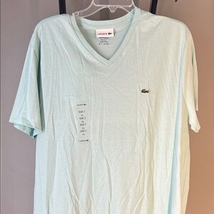 Lacoste Men's Mint V-Neck Tee